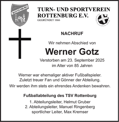 Traueranzeige Christa Groß