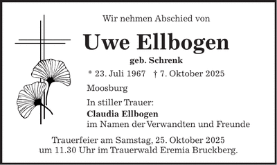 Traueranzeige Uwe Ellbogen